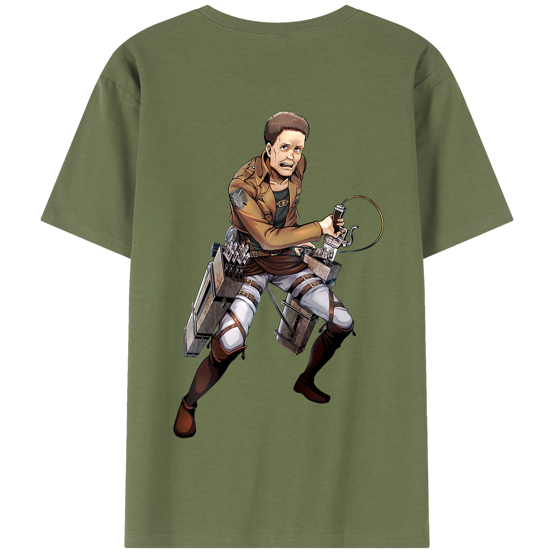 （画像用） 進撃の巨人 Attack on Titan 綿100％半袖Tシャツ（背面プリント）